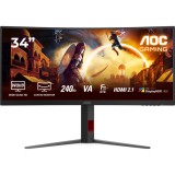Monitor LED AOC Gaming CU34G4Z Curbat 34 inch UWQHD VA 0.3 ms 240 Hz HDR