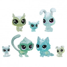 Set 7 figurine Littlest Pet Shop - Tinutul Inghetat Verde foto