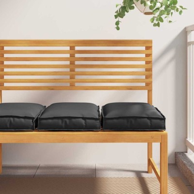 vidaXL Pernă pentru șezut din paleți 2 pcs Negru 40 x 40 x 8 cm foto