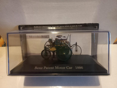 Macheta Benz Patent Motor Car - 1886 1:43 Deagostini Mercedes foto