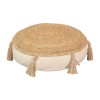 Puff scaun perna &Aring;lefon material Natural-Crem D40x8cm