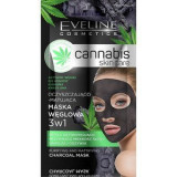 Mască de față, Eveline Cosmetics, Cannabis Skin Care, cu carbune, 7 ml