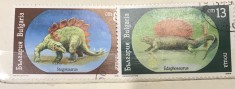 (M) Timbre serii Straine Fauna Bulgaria dinozauri