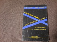 GEOMETRIE PLANA PENTRU GIMNAZIU SI LICEU - Ion Virtopeanu foto