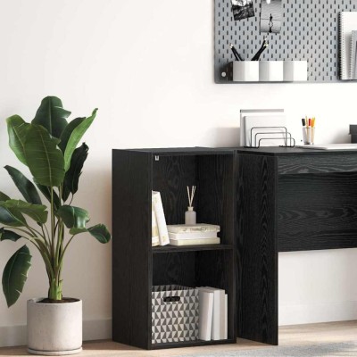 vidaXL Bibliotecă Stejar negru 40 x 30 x 77 cm Lemn compozit foto