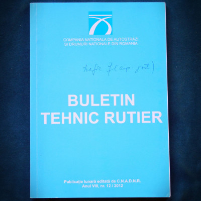 BULETIN TEHNIC RUTIER - NR. 12 / 2012 foto