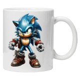 Cana alba personalizata &quot;Sonic 1&quot;, INOVATIX&reg;️. 330ml