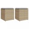 Gossi scaune de gradina cu perne 2 buc bej 40x40x43 cm poly ratan