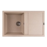 Chiuveta din compozit de granit pentru bucatarie SAFARI BEJ ELEFANT PREMIUM 7850 SELENA Innovative ReliableTools
