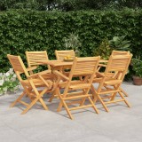VidaXL Set mobilier de grădină, 7 piese, lemn masiv de tec