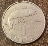 C50 - Moneda foarte veche - Letonia - 1 lats - 1992, Europa