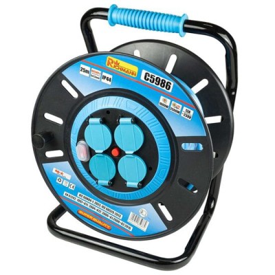 Prelungitor electric industrial, pe tambur, 3x1.5 mm&amp;sup2;, IP44, 25 m, Richmann GartenVIP DiyLine foto