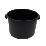 Butoi plastic, fara capac, negru, 75 litri, 58 x 38 cm