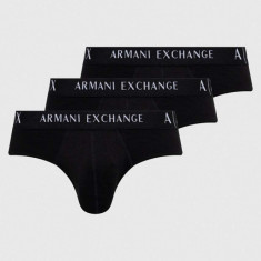Armani Exchange slip 3-pack barbati, culoarea negru
