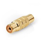 Adaptor audio PROFESIONAL mono RCA mama - RCA mama metal aurit 1buc, Nedis