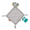 Jucarie dentitie cu paturica pathwork bird, babyjem, gri