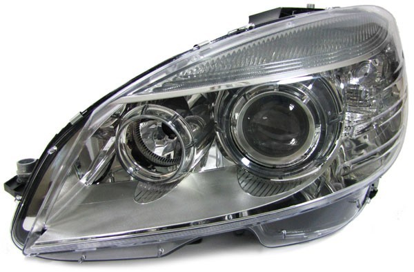 Far Mercedes clasa C (W204) 03.07-03.11, clasa Clc (CL203) 05.08-03.11; stanga, xenon, ECE, ajustare electrica, bec cu descarcare si inclus, motor in