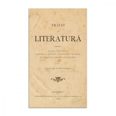 Locot. Al. G. Drăghicescu, Tratat de literatură, 1887, cu două poezii de Mihai Eminescu