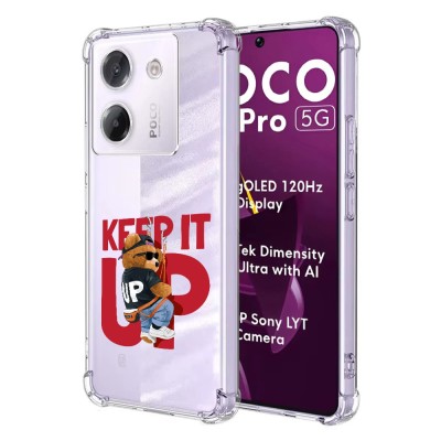 Husa antisoc pentru xiaomi poco m7 pro 5g - airbag tpu, col&amp;Egrave;uri ranforsate - keep it up foto