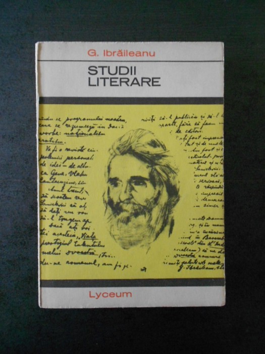 G. IBRAILEANU - STUDII LITERARE