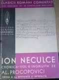 ION NECULCE - CRONICA, volumul 2 (Editia: 1936)