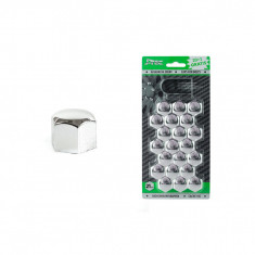 Set capace prezoane 21 mm, culoare crom