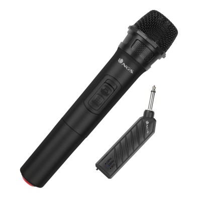 Microfon wireless unidirectional VHF Jack 6.3 mm negru SINGERAIR NGS foto
