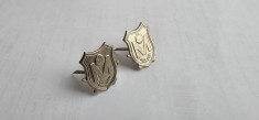 SEMNE DE ARMA MINISTERUL DE INTERNE MILITIE , NEFOLOSITE . ARGINTII .