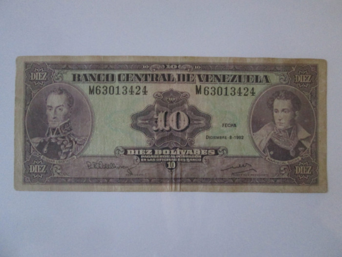 Venezuela 10 Bolivares 1992