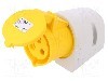 Conector alimentare AC, IEC 60309, IP44, 32A, 110V AC, 3 pini, PCE - 123-4