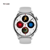 Ceas smartwatch DT3, new 1.45 inch IPS HD, multi sport,curea silicon , silver