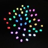 Instalatie brad Craciun, smart, Hoff Play App, 200 LED-uri RGB, 19.9 m, aplicatie Playlights, control digital al culorilor, inte