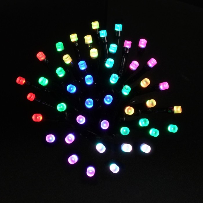 Instalatie brad Craciun, smart, Hoff Play App, 200 LED-uri RGB, 19.9 m, aplicatie Playlights, control digital al culorilor, inte