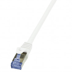 Cablu patchcord Cat.6A 10G S/FTP PIMF PrimeLine 15m alb foto