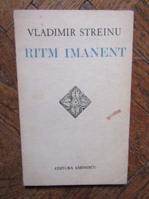 Vladimir Streinu - Ritm Imanent foto