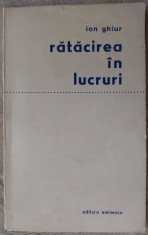 ION GHIUR - RATACIREA IN LUCRURI (VERSURI, volum de debut 1972) [tiraj 500 ex.] foto