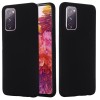 Husa protectie compatibila cu samsung s20 liquid silicone case negru, Flippy