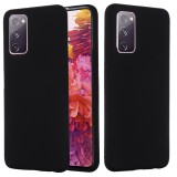 Husa protectie compatibila cu samsung s20 liquid silicone case negru, Flippy