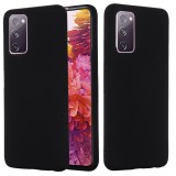 Husa protectie compatibila cu Samsung S20 Liquid Silicone Case Negru, Flippy