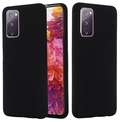 Husa protectie compatibila cu samsung s20 liquid silicone case negru foto