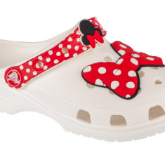Papuci flip-flop Crocs Classic Disney Minnie Mouse Clog 208711-119 alb