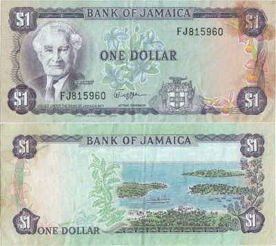 1982 , 1 dollar ( P-64a ) - Jamaica foto