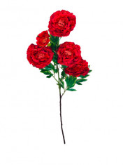 Flori artificiale decorative, rosii, 120 cm foto