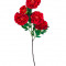 Flori artificiale decorative, rosii, 120 cm