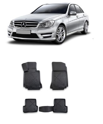 Covorase cauciuc tip tavita Mercedes C-CLASS (W204) 2007-2014 foto