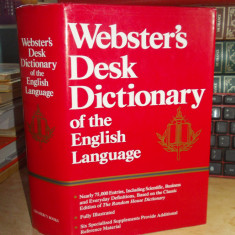 WEBSTER'S DESK DICTIONARY OF THE ENGLISH LANGUAGE , U.S.A. , 1990