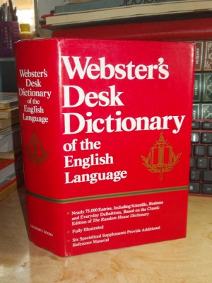 WEBSTER&amp;#039;S DESK DICTIONARY OF THE ENGLISH LANGUAGE , U.S.A. , 1990 foto