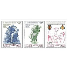 Vatican 1986 - St. Camillo, St. John, serie neuzata
