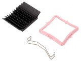 Radiator Extrudat cu Aripioare Negru 33x33mm