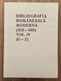 Bibliografia Romaneasca Moderna vol IV (R-Z) - Gabriel Strempel